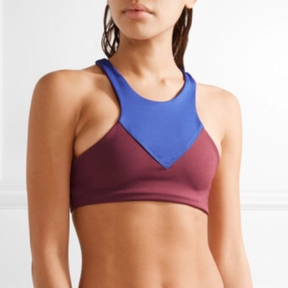 Olympia Activewear Lyon Bra Ruby/Cerulean Size Medium